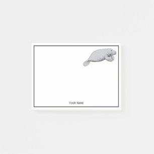Vintage Manatee Drawing Post-it Notes