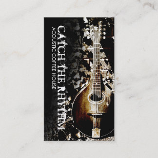 Vintage Mandolin Acoustic Business Card
