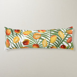 Vintage Mango & Greenery Summer Pattern Body Pillow