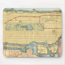 Vintage Manhattan New York City Map