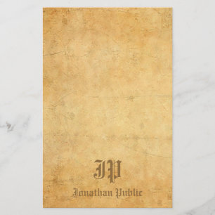 Vintage manuscrit Monogramme Chic Modèle Élégant