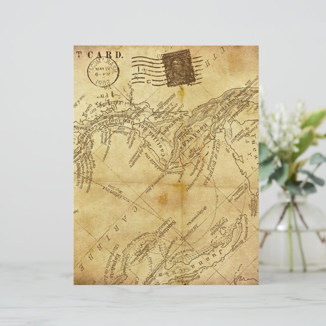 Vintage map (Standing Front)