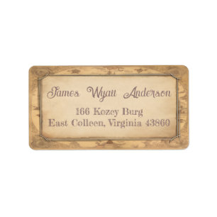 Vintage Map. Address / Shipping / Book Label