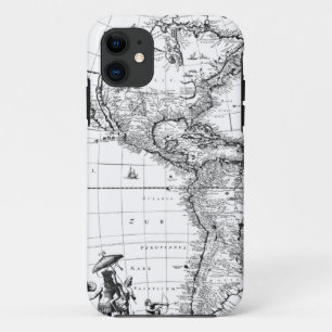 vintage map america north america iPhone 11 case