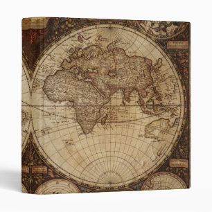 Vintage Map Binder