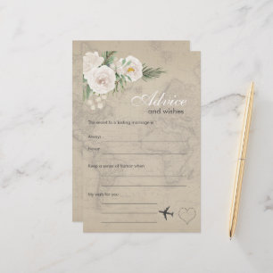 Vintage Map Bridal Shower Advice