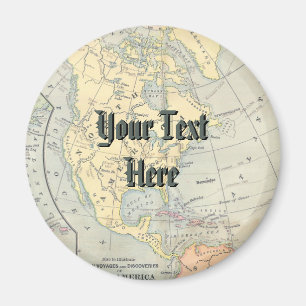 Vintage Map Magnet