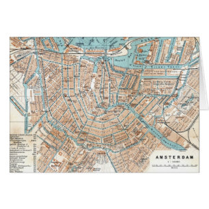Vintage Map of Amsterdam (1905)