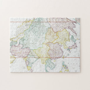 Vintage Map of Asia   1786 Jigsaw Puzzle