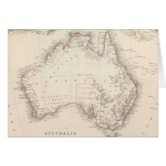 Vintage Map of Australia (1848)