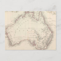Vintage Map of Australia (1848)