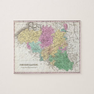 Vintage Map of Belgium (1827) Jigsaw Puzzle