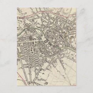 Vintage Map of Berlin (1833) Postcard