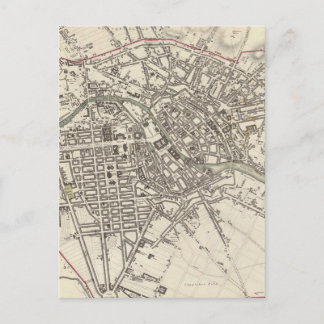 Vintage Map of Berlin (1833) Postcard