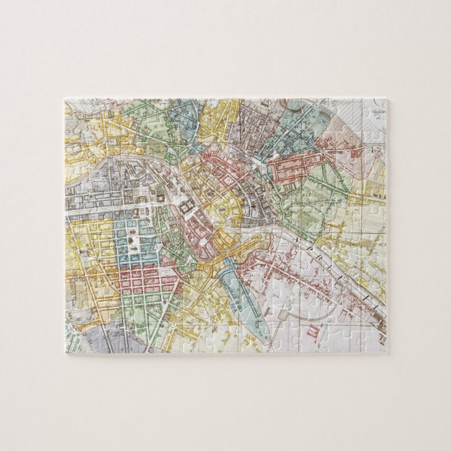 Vintage Map of Berlin (1846) Jigsaw Puzzle (Horizontal)