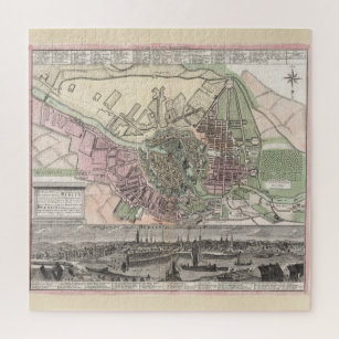 Vintage Map of Berlin Germany (1716) Jigsaw Puzzle