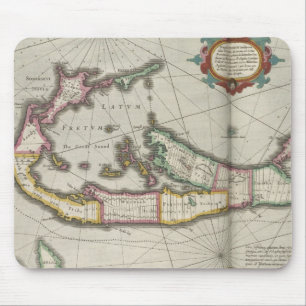 Vintage Map of Bermuda (1638) Mouse Pad