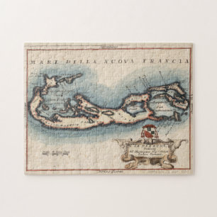 Vintage Map of Bermuda (1694) Jigsaw Puzzle