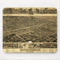 Vintage Map of Birmingham, Alabama (1885)
