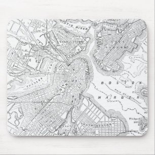 Vintage Map of Boston (1878) Mouse Pad
