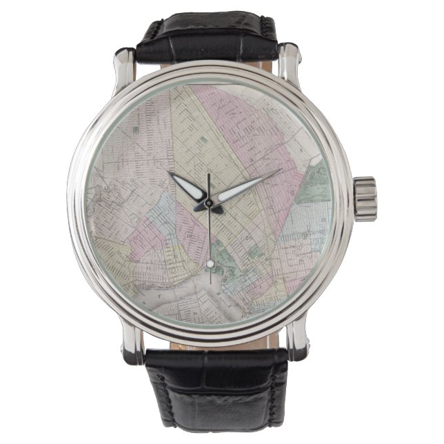 Vintage Map of Brooklyn (1873) Watch (Front)