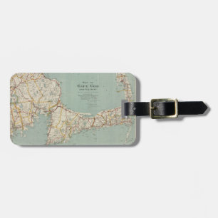 Vintage Map of Cape Cod (1917) Luggage Tag