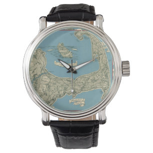 Vintage Map of Cape Cod (1945) Watch