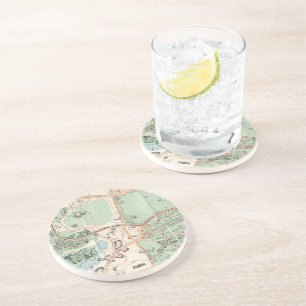 Vintage Map of Central Park (1860) Coaster