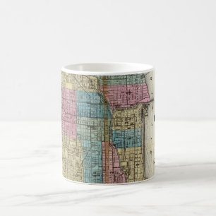 Vintage Map of Chicago (1869) Coffee Mug