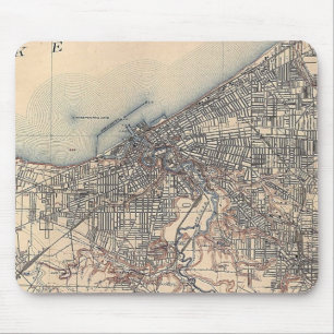 Vintage Map of Cleveland (1904) Mouse Pad