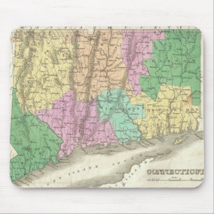 Vintage Map of Connecticut (1827) Mouse Pad