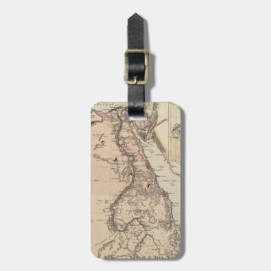 Vintage Map of Egypt and The Nile (1885) Luggage Tag