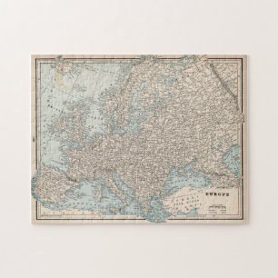 Vintage Map of Europe (1893) Jigsaw Puzzle