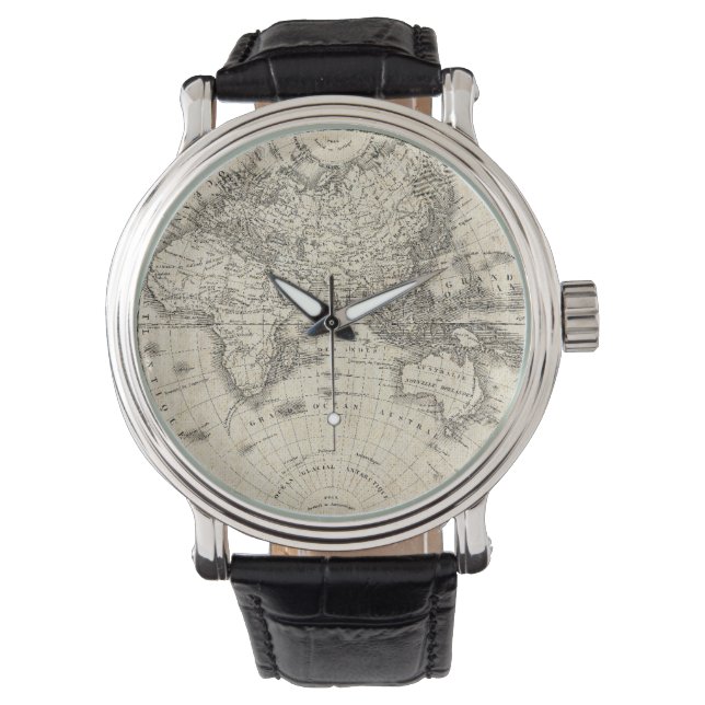 Vintage Map Of Europe and Asia Watch (Front)