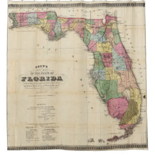 Vintage Map of Florida (1870)