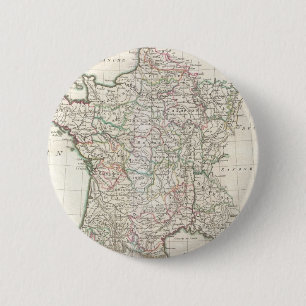 Vintage Map of France (1771) 2 Inch Round Button