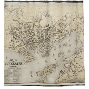 Vintage Map of Gloucester Massachusetts (1873)