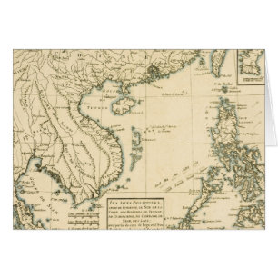 Vintage Map of India    Indian Ocean