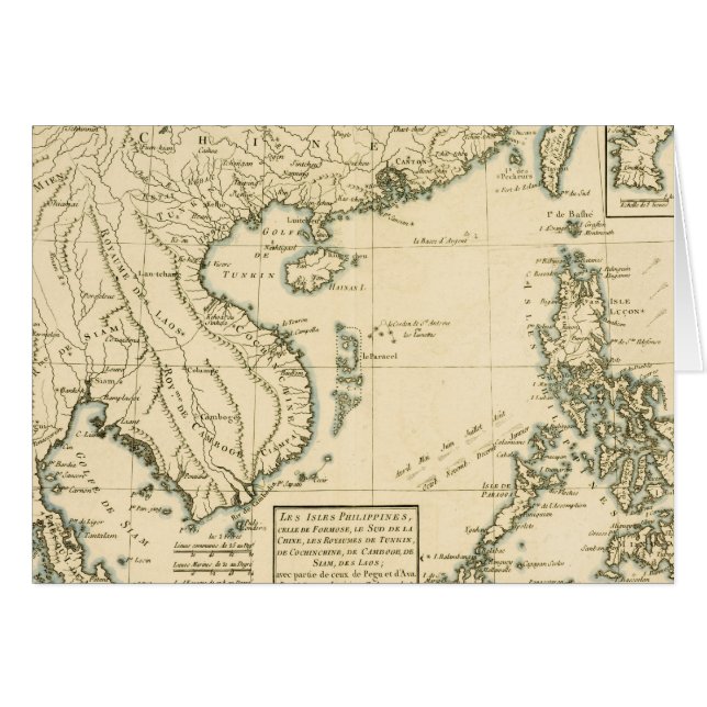 Vintage Map of India |  Indian Ocean (Front Horizontal)