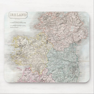 Vintage Map of Ireland (1850) Mouse Pad