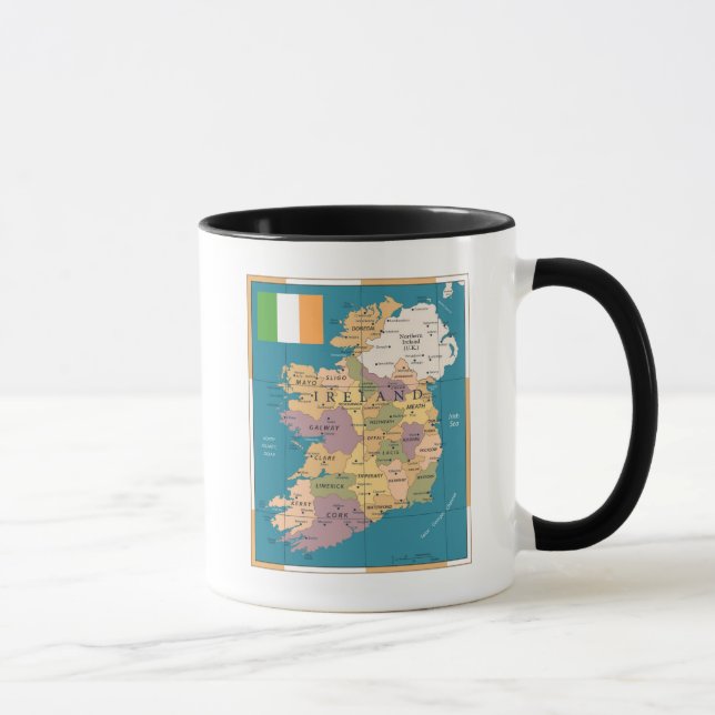 Vintage Map of Ireland Mug (Right)
