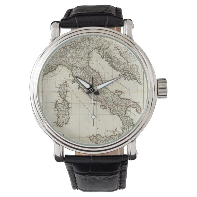 Vintage Map of Italy (1770) Watch (Front)