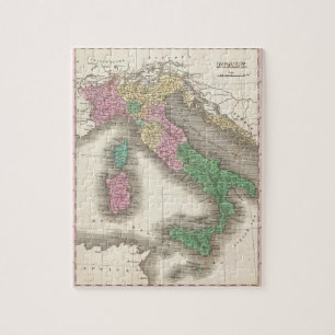 Vintage Map of Italy (1827) Jigsaw Puzzle