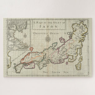 Vintage Map of Japan (1684) Jigsaw Puzzle
