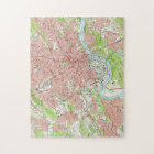 Vintage Map of Knoxville Tennessee (1966)