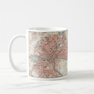 Vintage Map of Königsberg Germany (1905) Coffee Mug