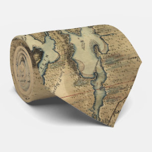 Vintage Map of Lake Champlain (1865) Tie