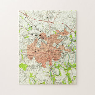 Vintage Map of Lancaster Pennsylvania (1956) Jigsaw Puzzle