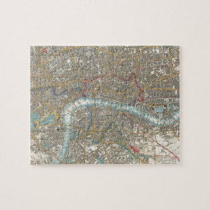Vintage Map of London (1848) Jigsaw Puzzle