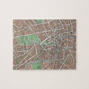Vintage Map of London (1923) Jigsaw Puzzle